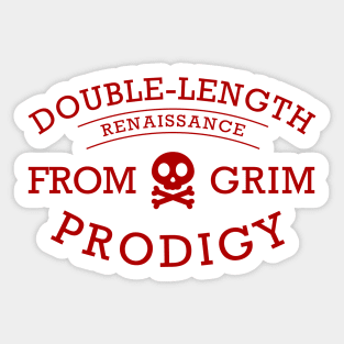 Unveiling the Double Renaissance: A Grim Prodigy's Artistic Metamorphosis Sticker